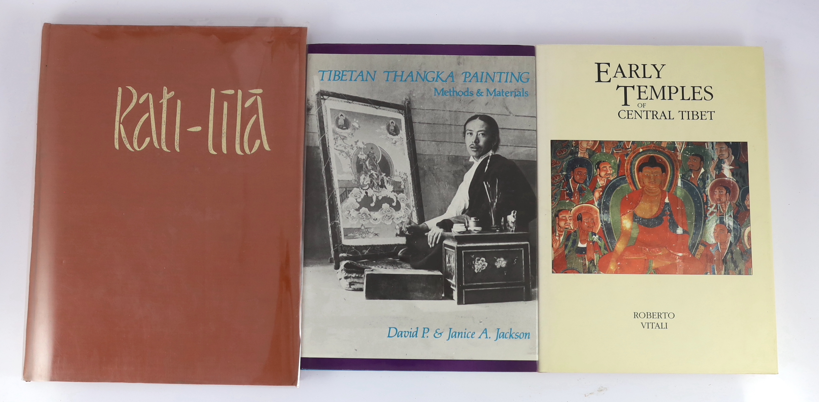 Vitali, Roberto - Early Temples of Central Tibet. coloured plates and other illus.; publisher's cloth and d/wrapper, 4to. 1990; Pallis, Marco - Peaks and Lamas. 3rd revised and enlarged edition. photo. plates and other i